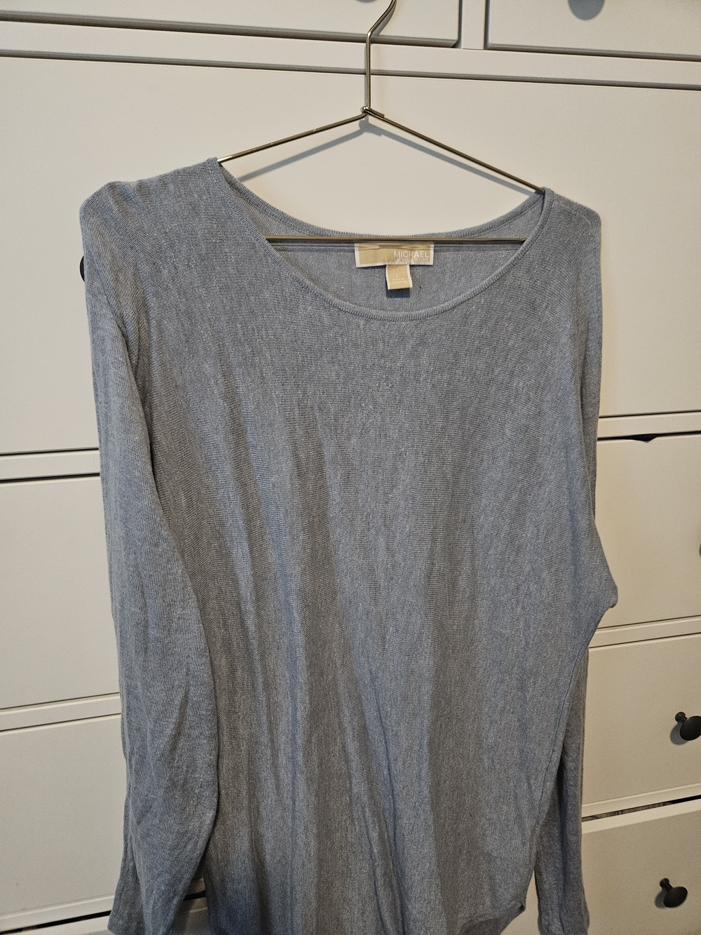 Michael Kors Light Weight Crewneck Sweater - LIGHT BLUE